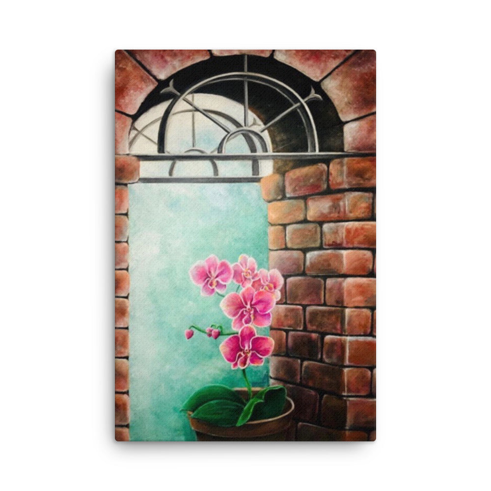 'Orchid Arch' canvas print