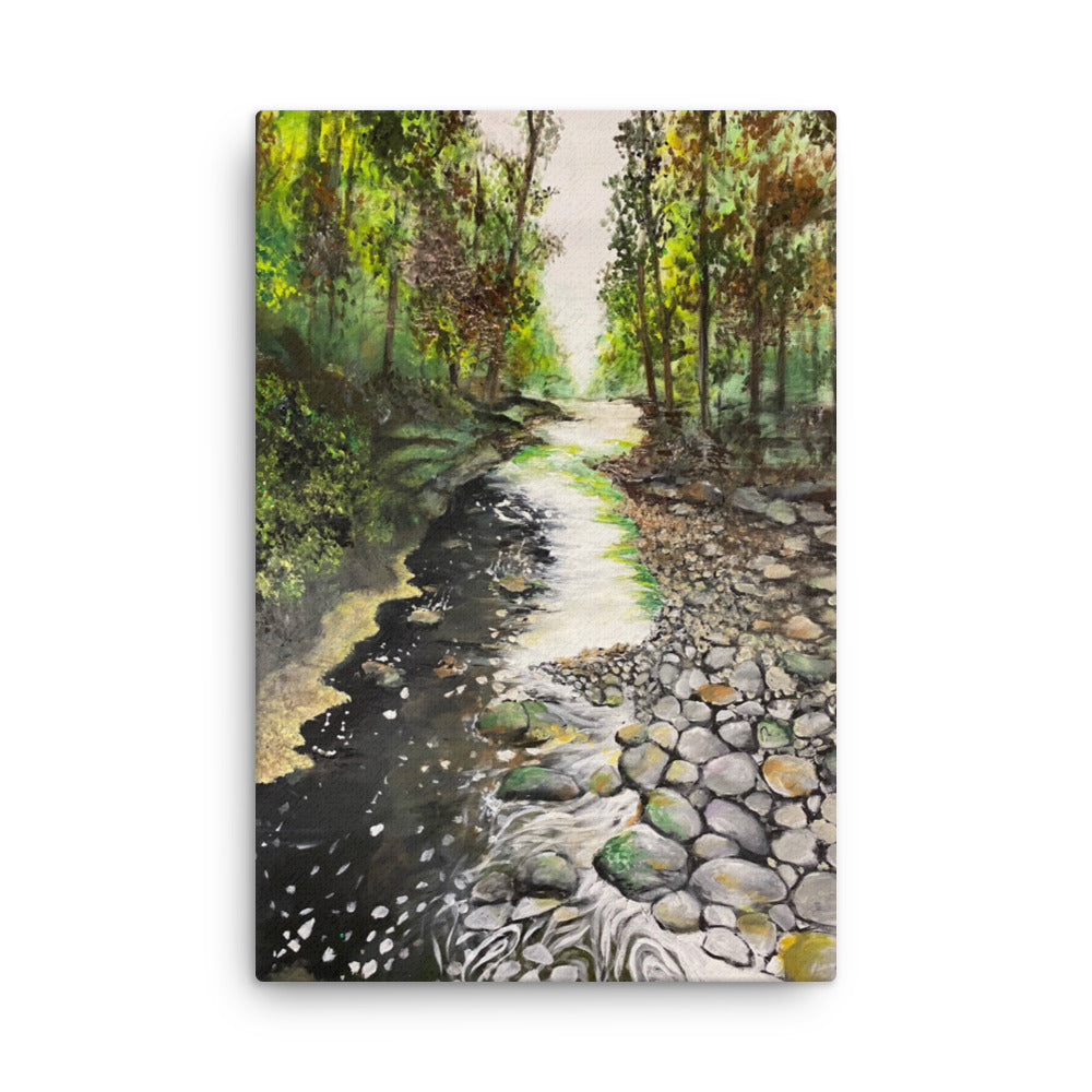 'Like a River' canvas print