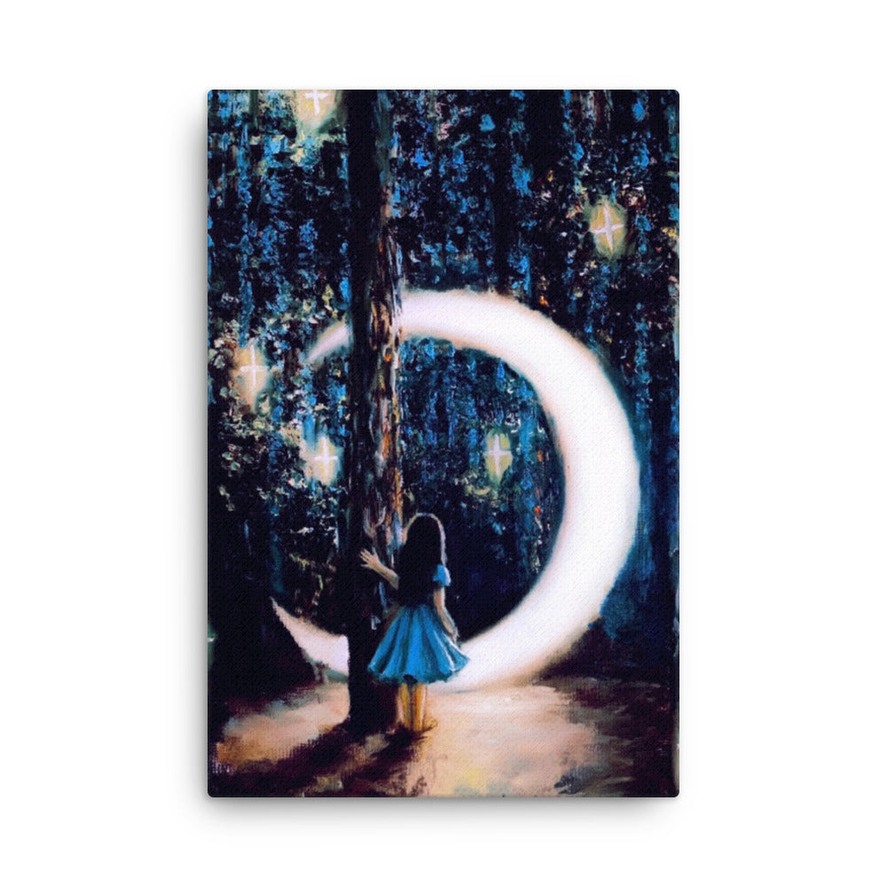 'A' canvas print