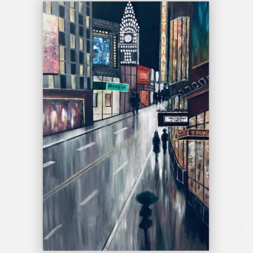 'New York' original painting