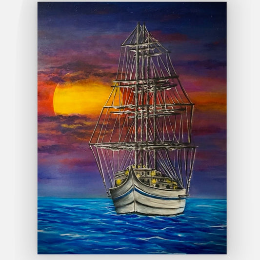 'Nocturnal Sea' original painting