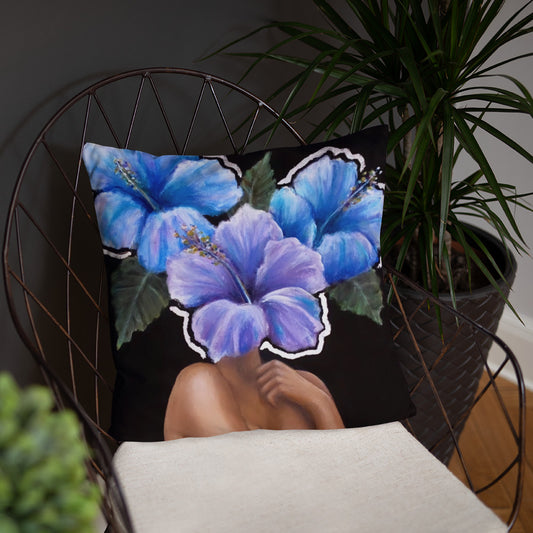 'Fiore Silver' Basic Pillow