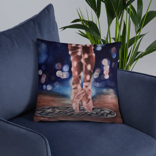 'Ballet Lights' Basic Pillow