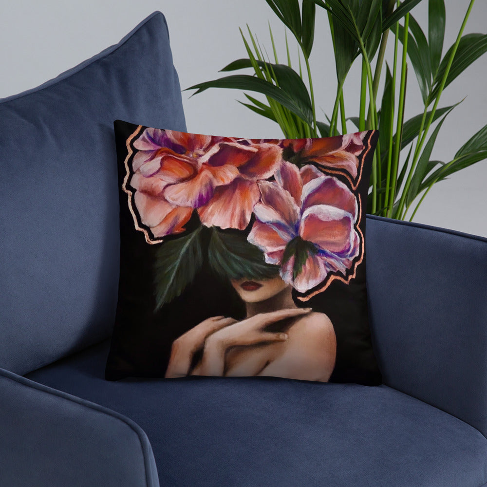 'Fiore Rose Gold' Basic Pillow