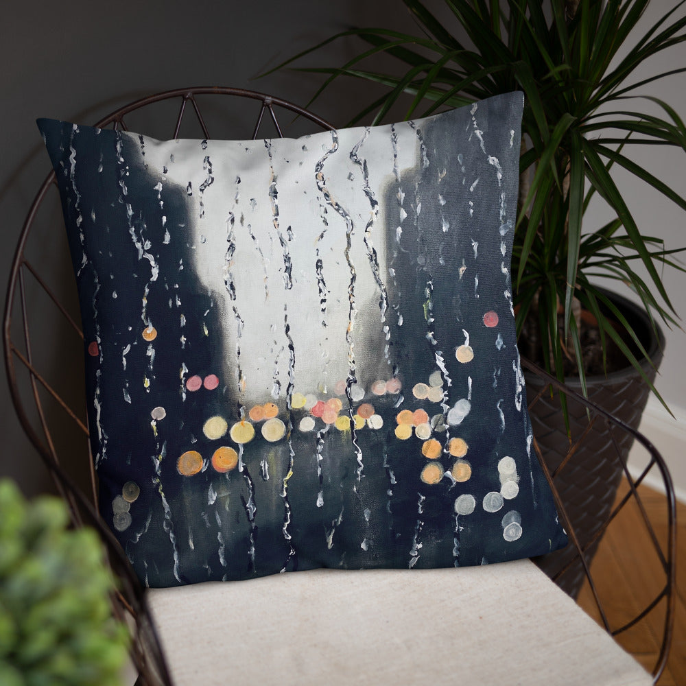 'Rained' Basic Pillow