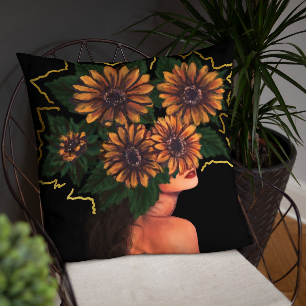 'Fiore Gold' Basic Pillow