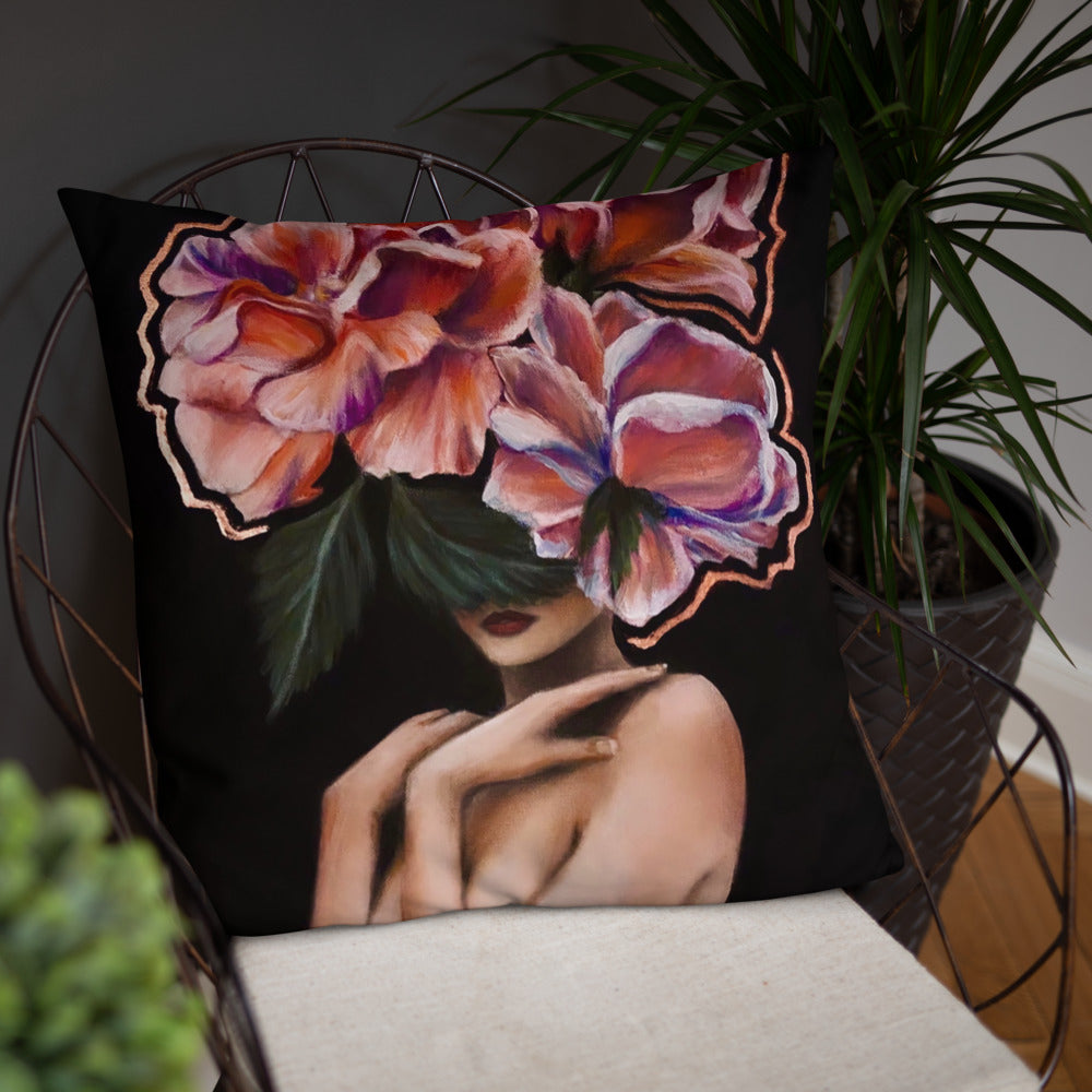 'Fiore Rose Gold' Basic Pillow