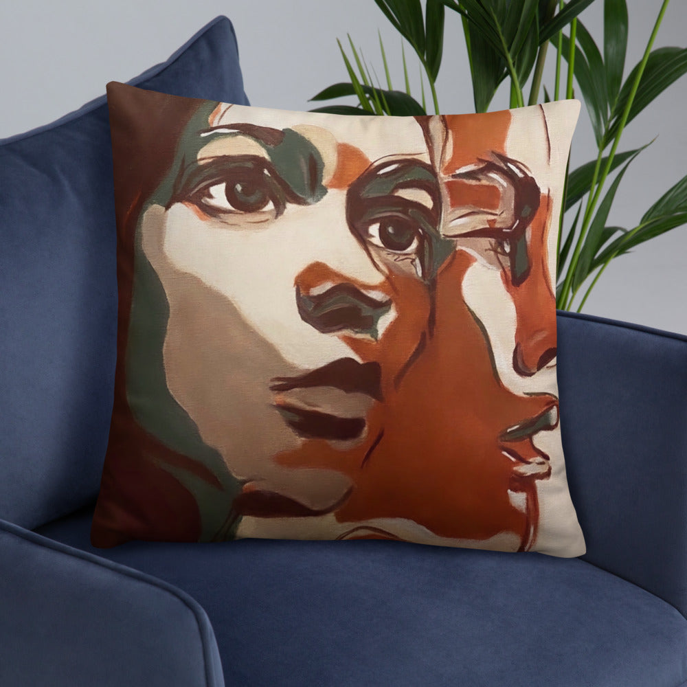 'Two Faced' Basic Pillow