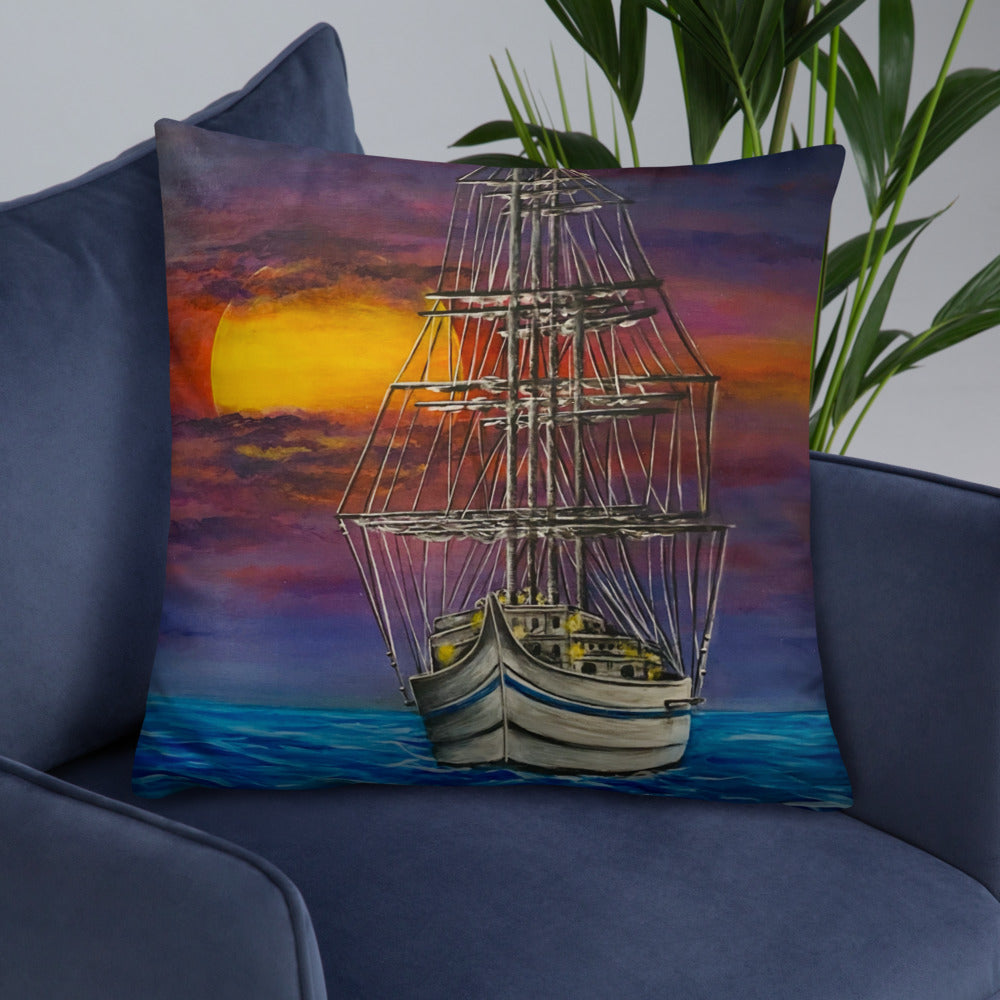 'Nocturnal Sea' Basic Pillow