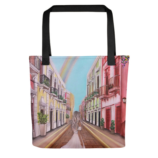 'Rainbow City' Tote bag