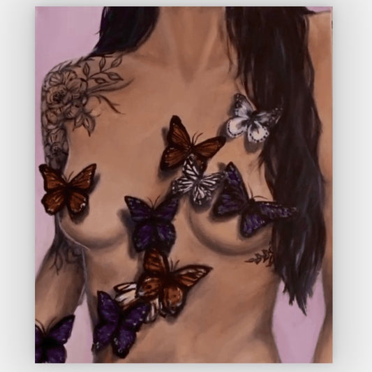 'Butterfly Body w/ tattoo' original painting