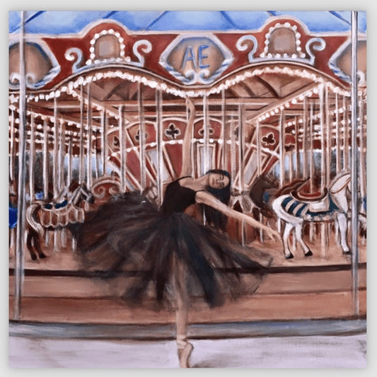 'Carousel Piourette' original painting