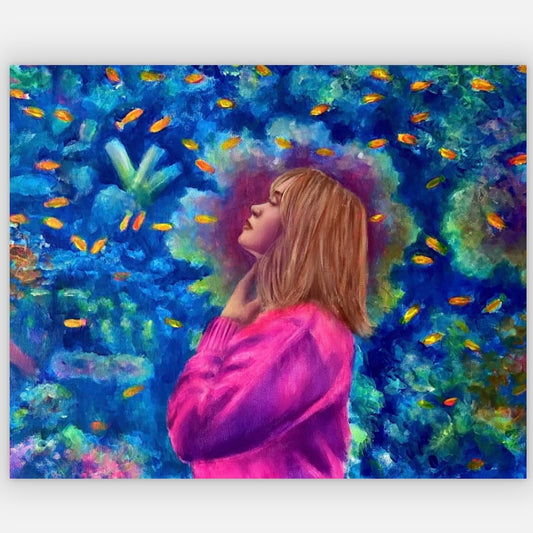 'Neon Water' original painting