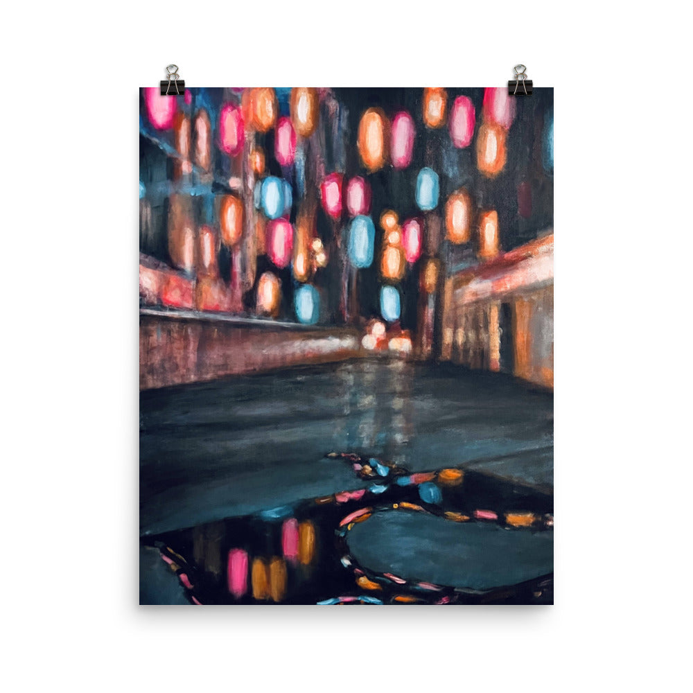 'Downtown Daze' matte print