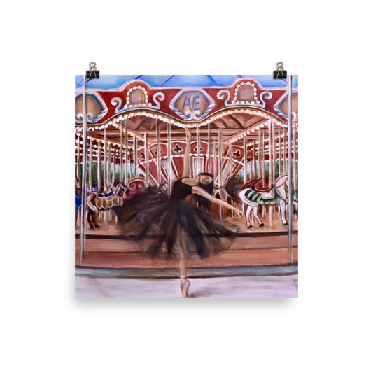 'Carousel Pirouette' matte print