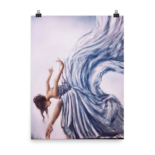 'Azure Symphony' matte print