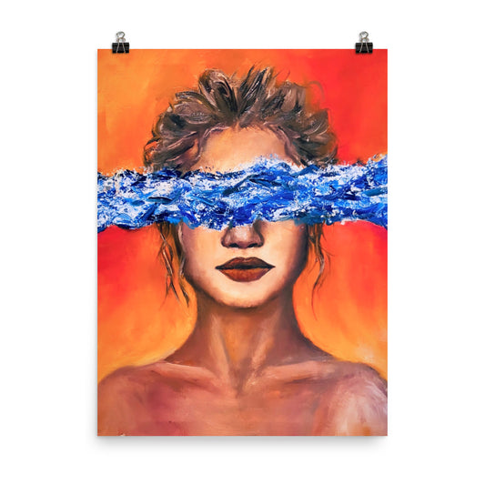 'Ocean Eyes' matte print