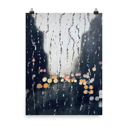 'Rained' matte print