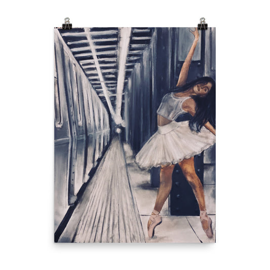 'Subway Ballet' matte print