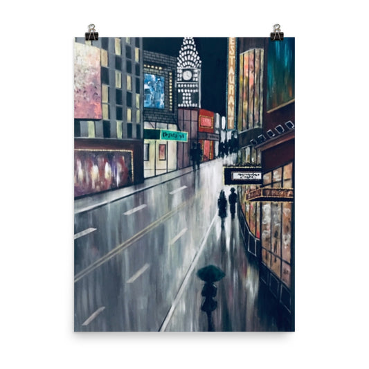 'New York' matte print