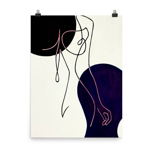 'Paige I' matte print