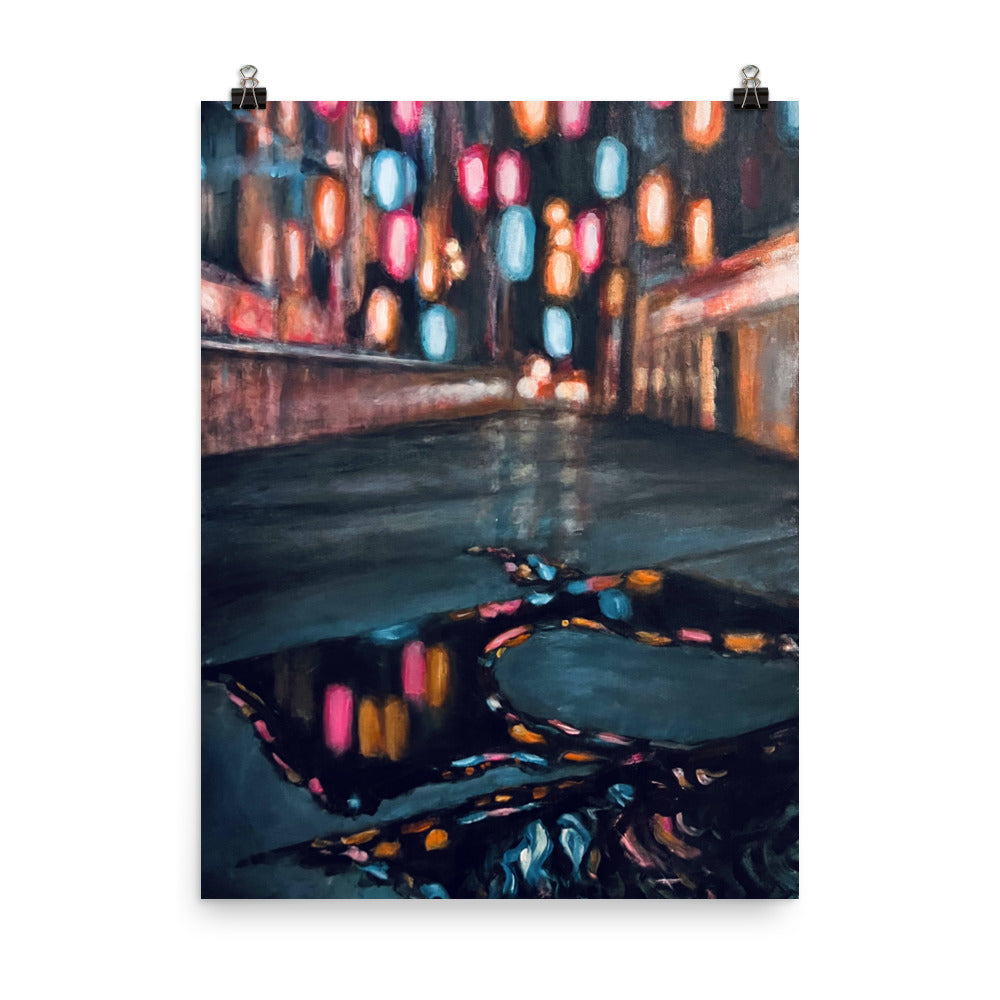 'Downtown Daze' matte print