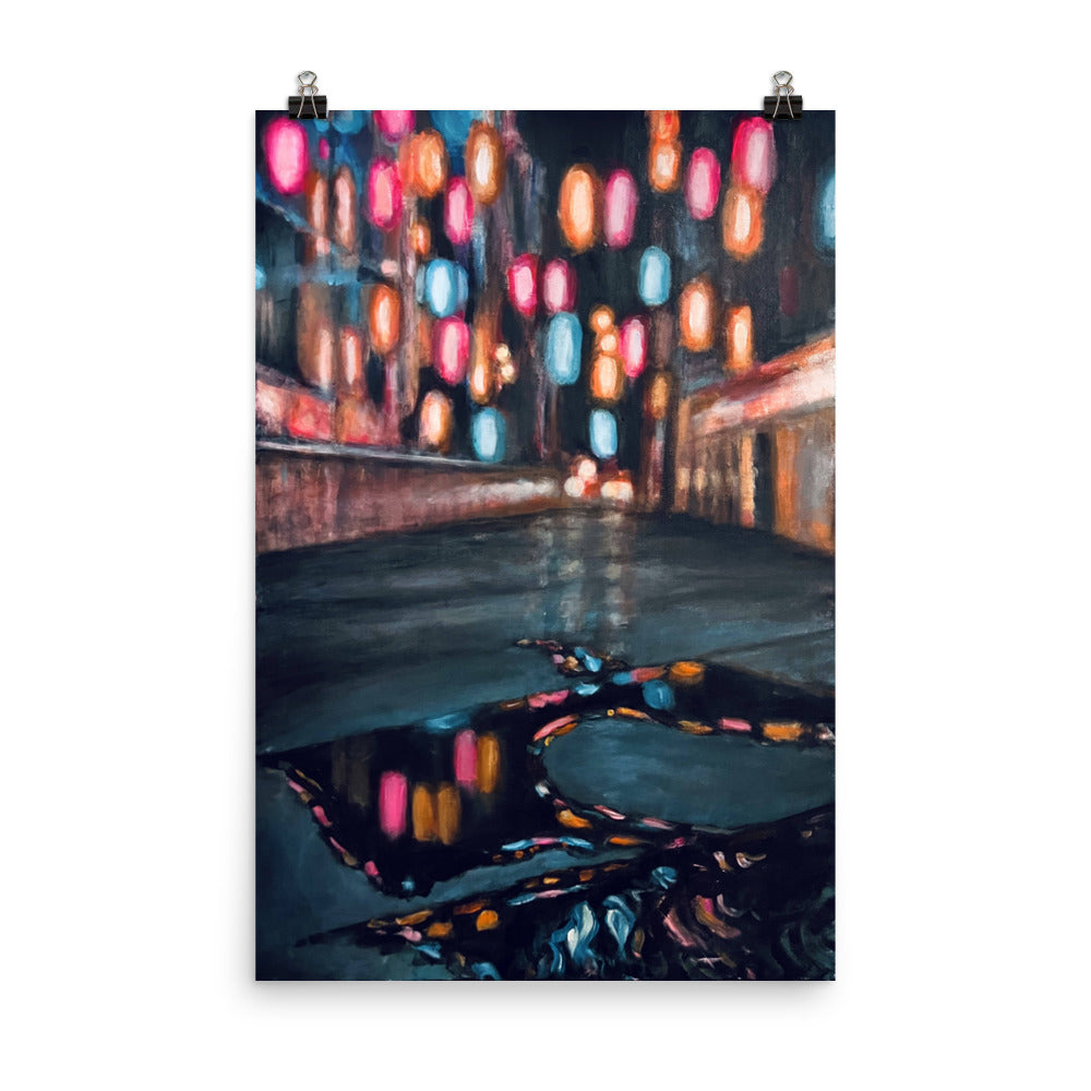 'Downtown Daze' matte print