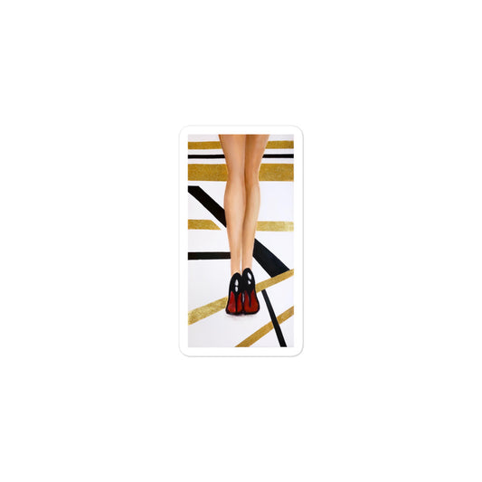 'Glam Heels' sticker