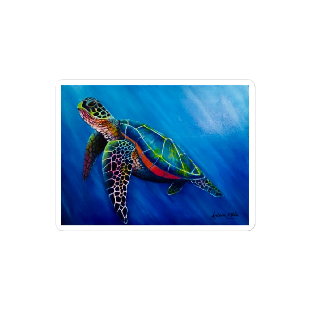 'Vibrant Turtle' sticker