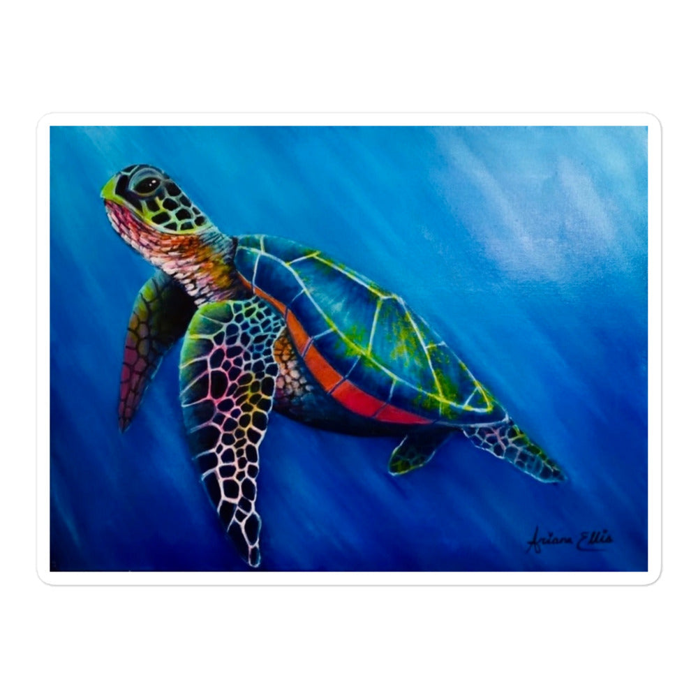 'Vibrant Turtle' sticker