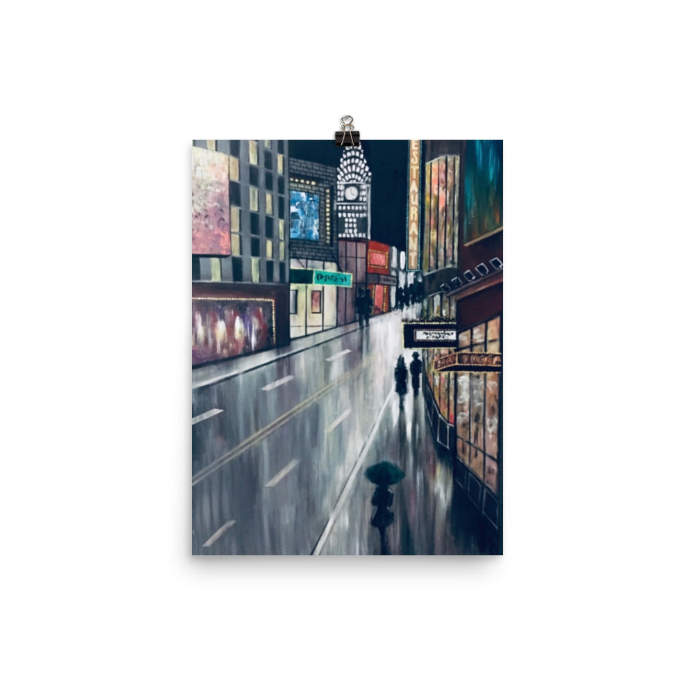 'New York' gloss print