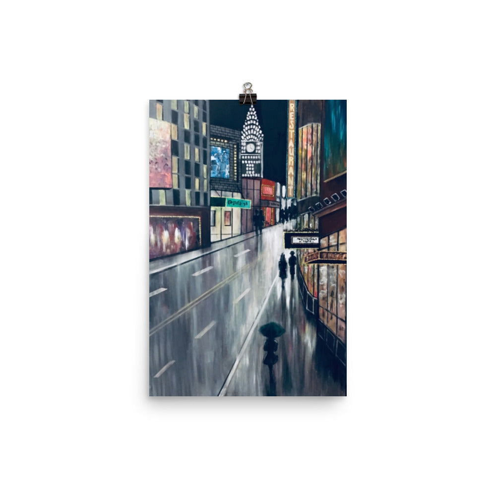 'New York' gloss print