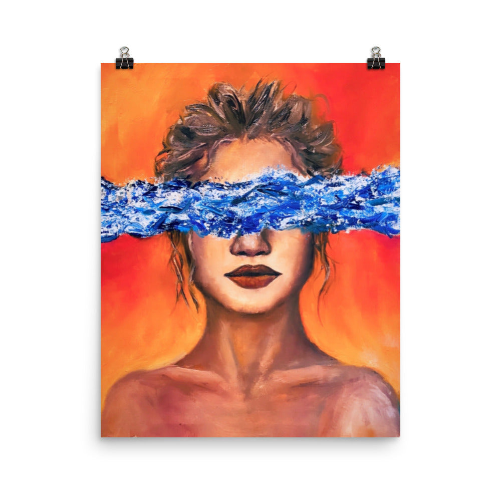 'Ocean Eyes' gloss print