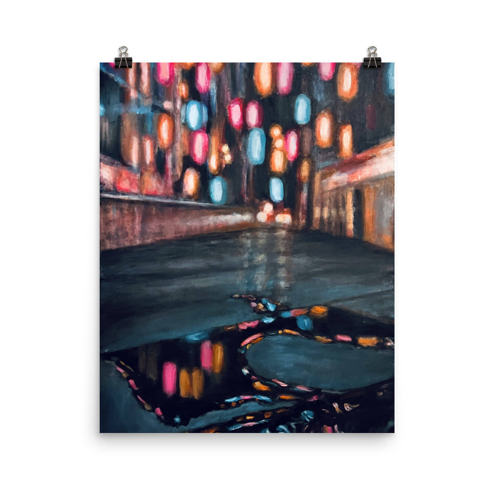 'Downtown Daze' gloss print