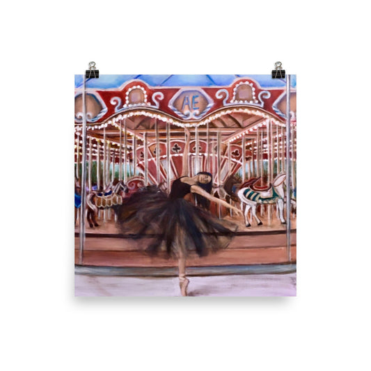 'Carousel Pirouette' gloss print