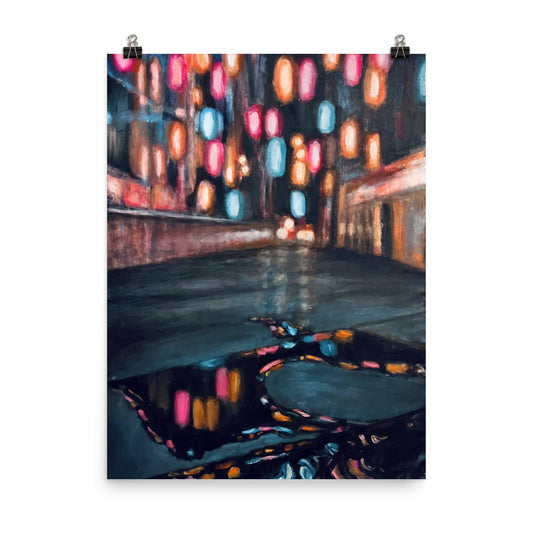 'Downtown Daze' gloss print