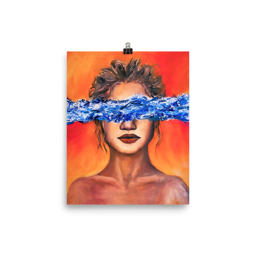 'Ocean Eyes' gloss print