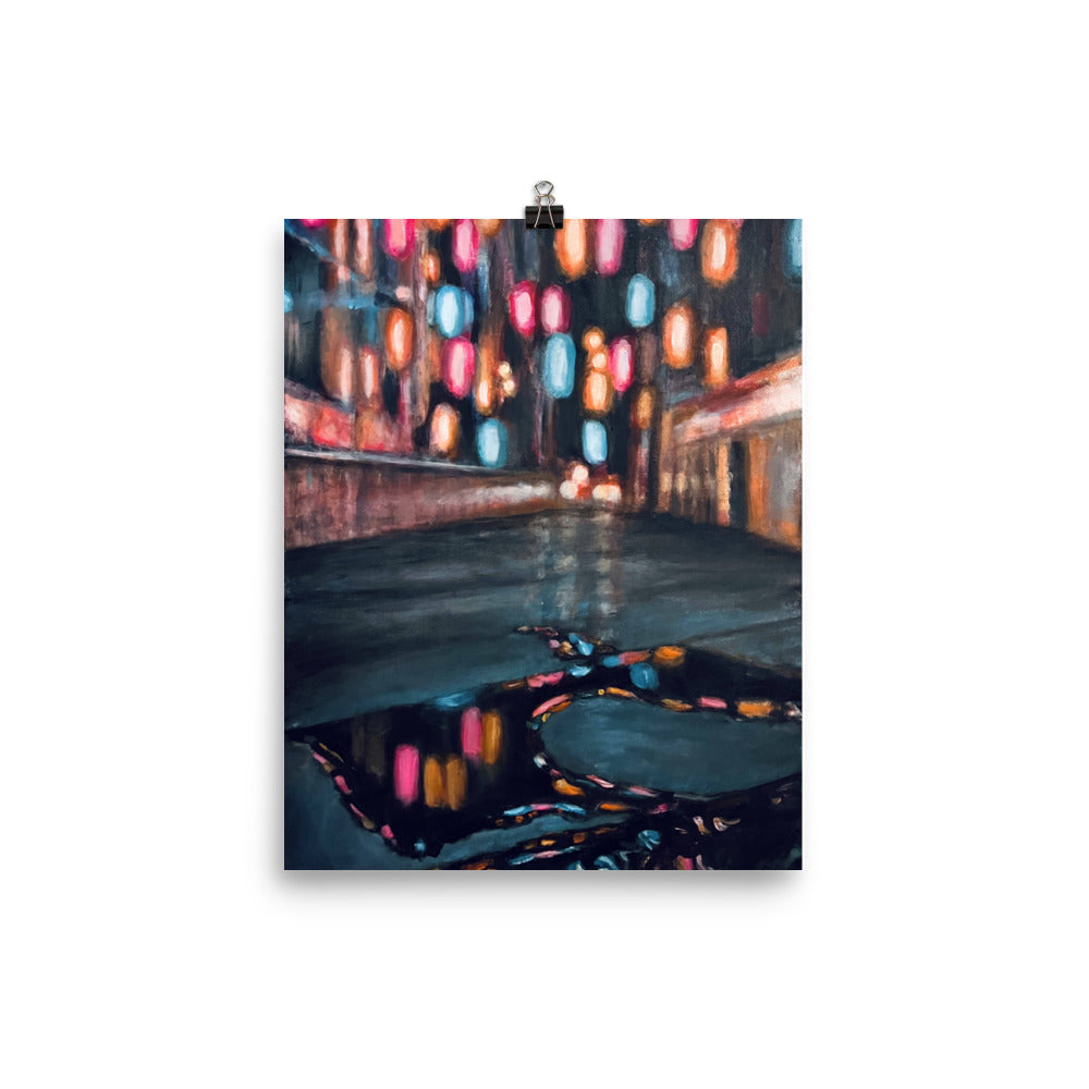 'Downtown Daze' gloss print