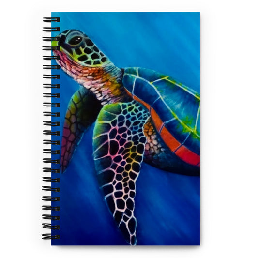 'Vibrant Turtle' spiral notebook