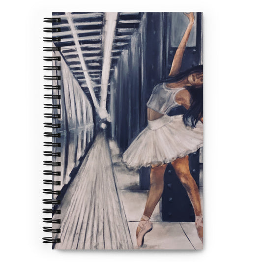 'Subway Ballet' spiral notebook