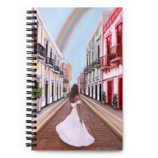 'Rainbow City' spiral notebook