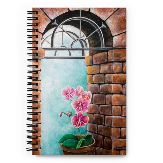 'Orchid Arch' spiral notebook
