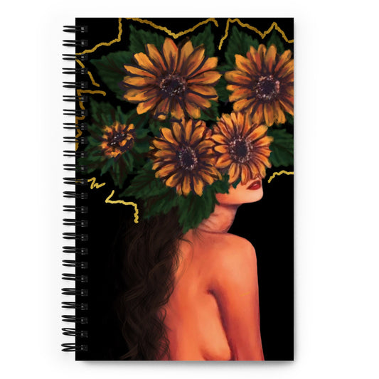 'Fiore Gold' spiral notebook