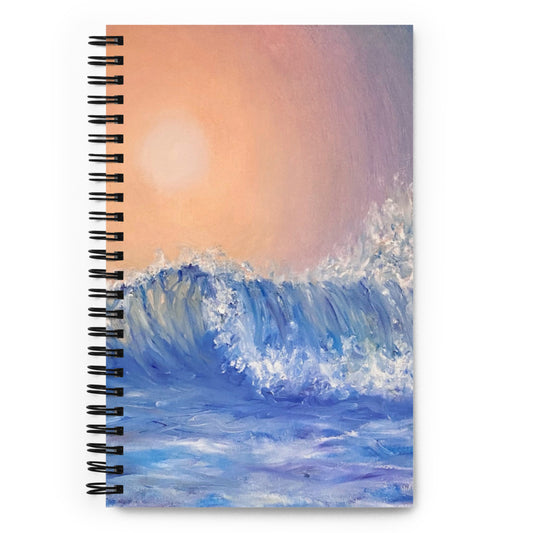 'Crashing Tranquility' spiral notebook
