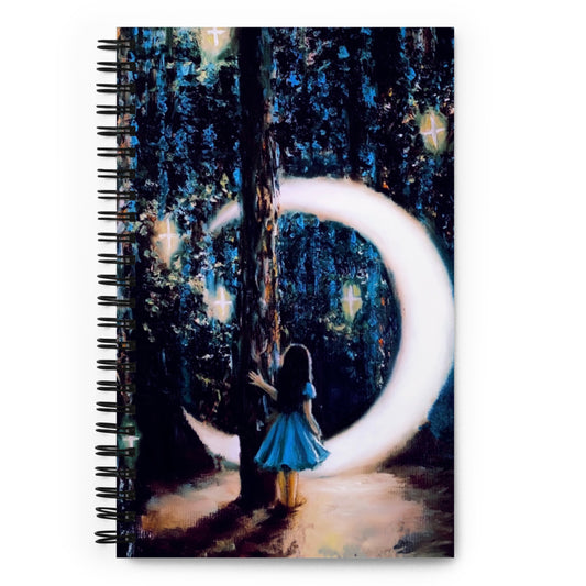 'A' spiral notebook