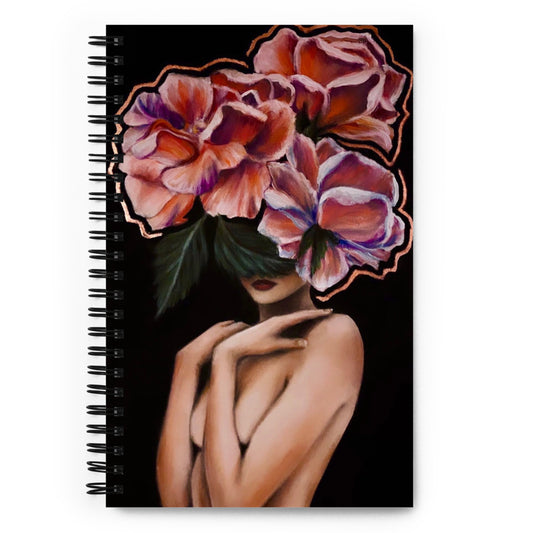 'Fiore Rose Gold' spiral notebook