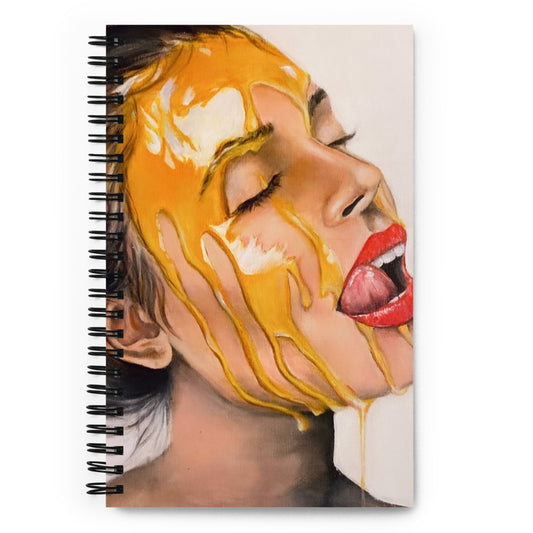 'Sticky Sweet Ash' spiral notebook