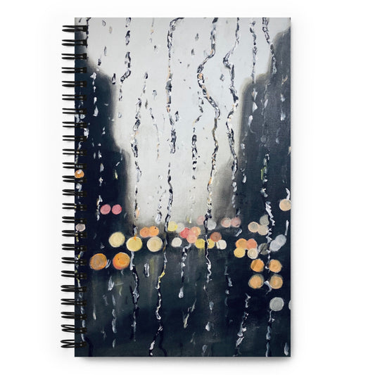 'Rained' spiral notebook