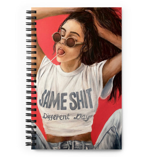'Different Day' spiral notebook