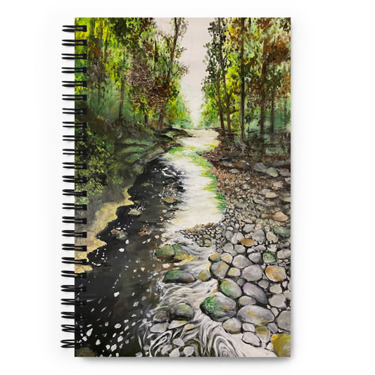 'Like A River' spiral notebook
